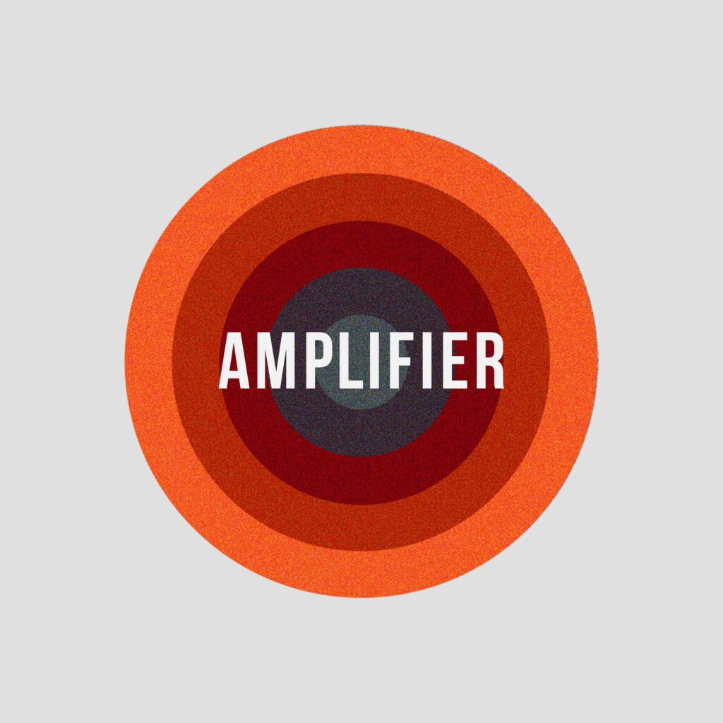 ib Amplifier logo art machine for social change by Design Direction llc Clark Most