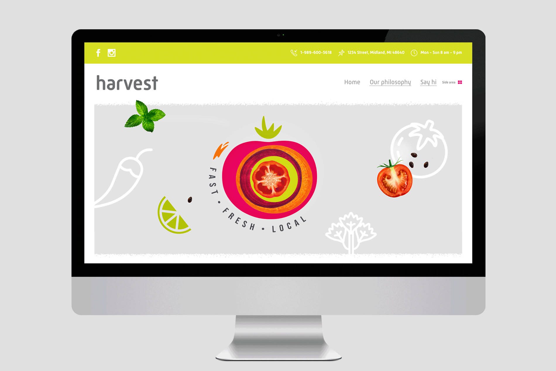 Harvest Restaurant Web Design
