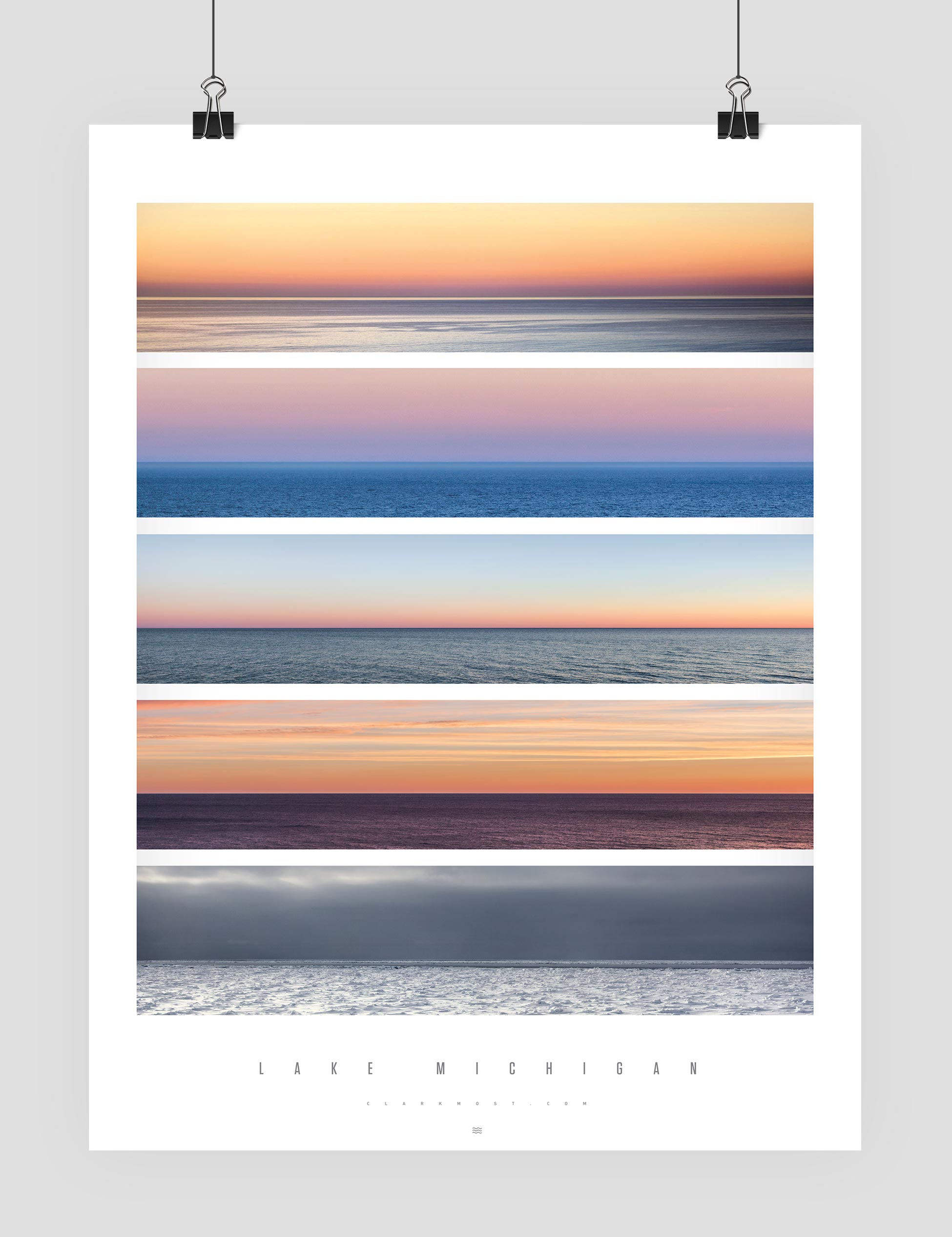 ip Lake Michigan photography Great Lakes poster 2 by Design Direction ClarkMost