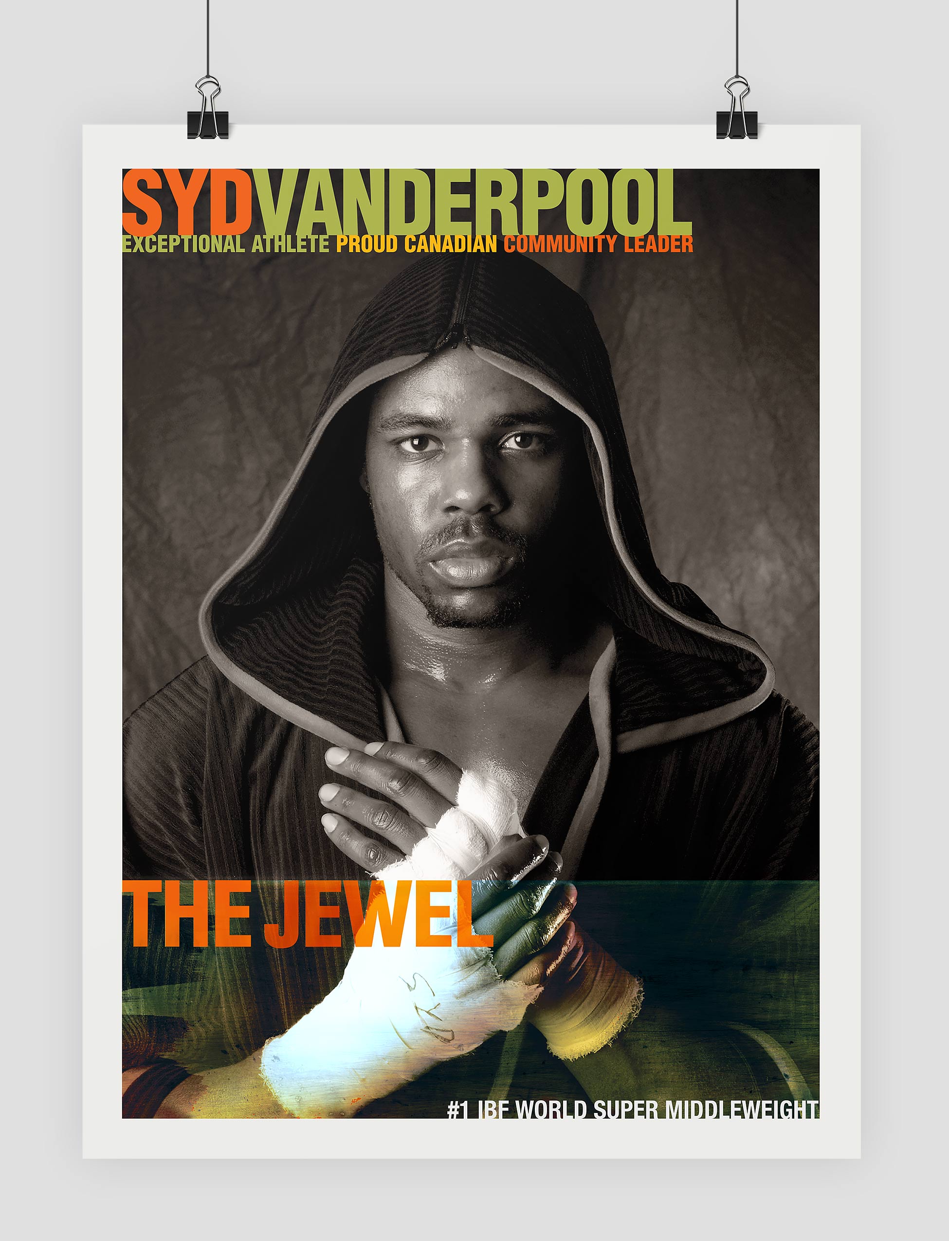 ip pm Syd Vanderpool boxing photography poster mockup by design direction llc