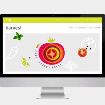 wd HarvestRestaurant website