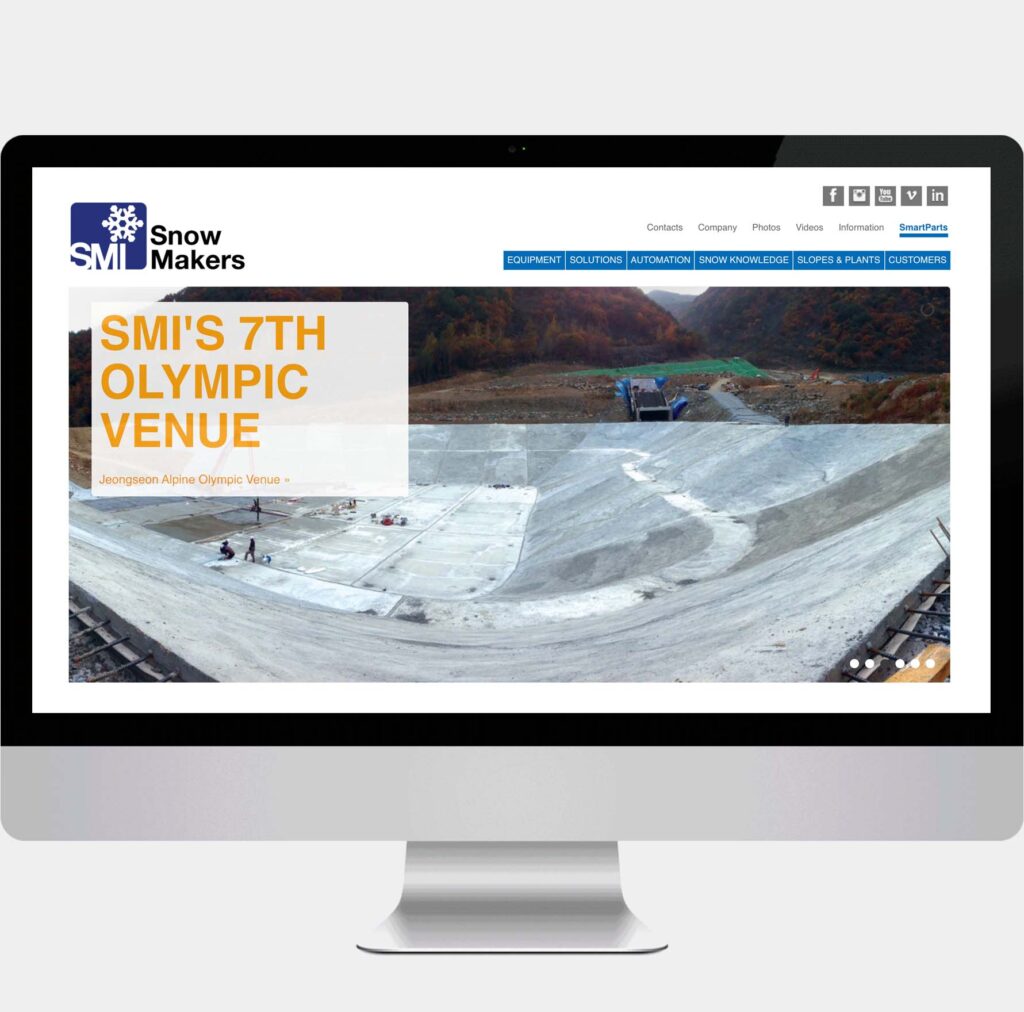 wd Snowmakers Corporate Website development by Design Direction llc
