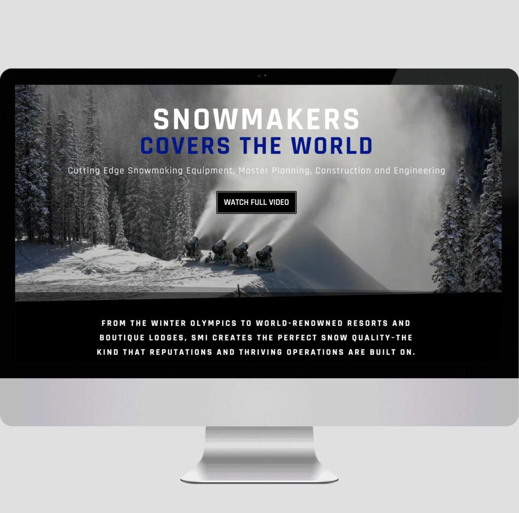 wd Snowmakers Corporate Website Design Direction Midland MI