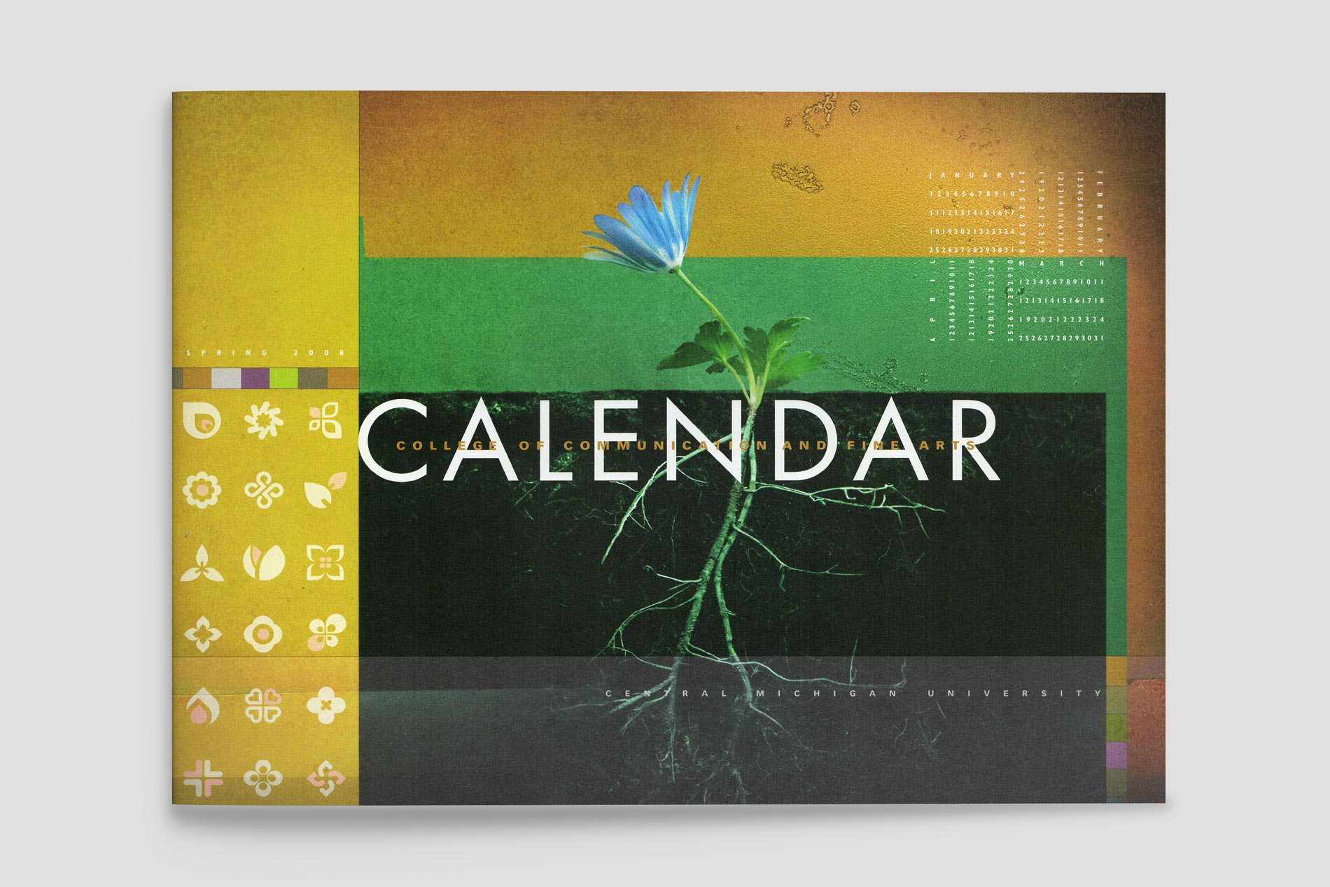 ip CMU Central Michigan University literature calendar cover 2 mockup by Design Direction ClarkMost