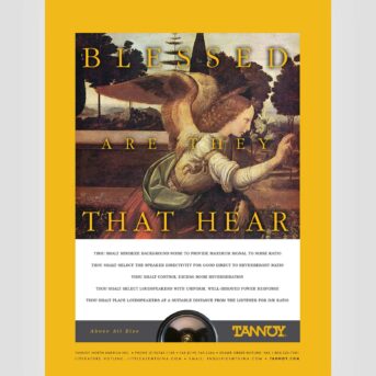 ip Tannoy Blessed are they that hear Advertisement by Design Direction llc Clark Most