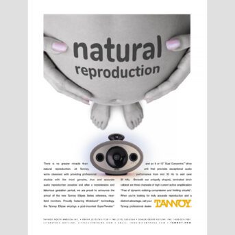 ip Tannoy Natural Reproduction Advertisement and photography by Design Direction llc Clark Most
