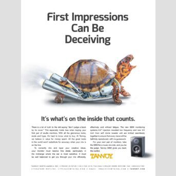 ip Tannoy first impressions can be decieving Advertisement and photography by Design Direction llc Clark Most