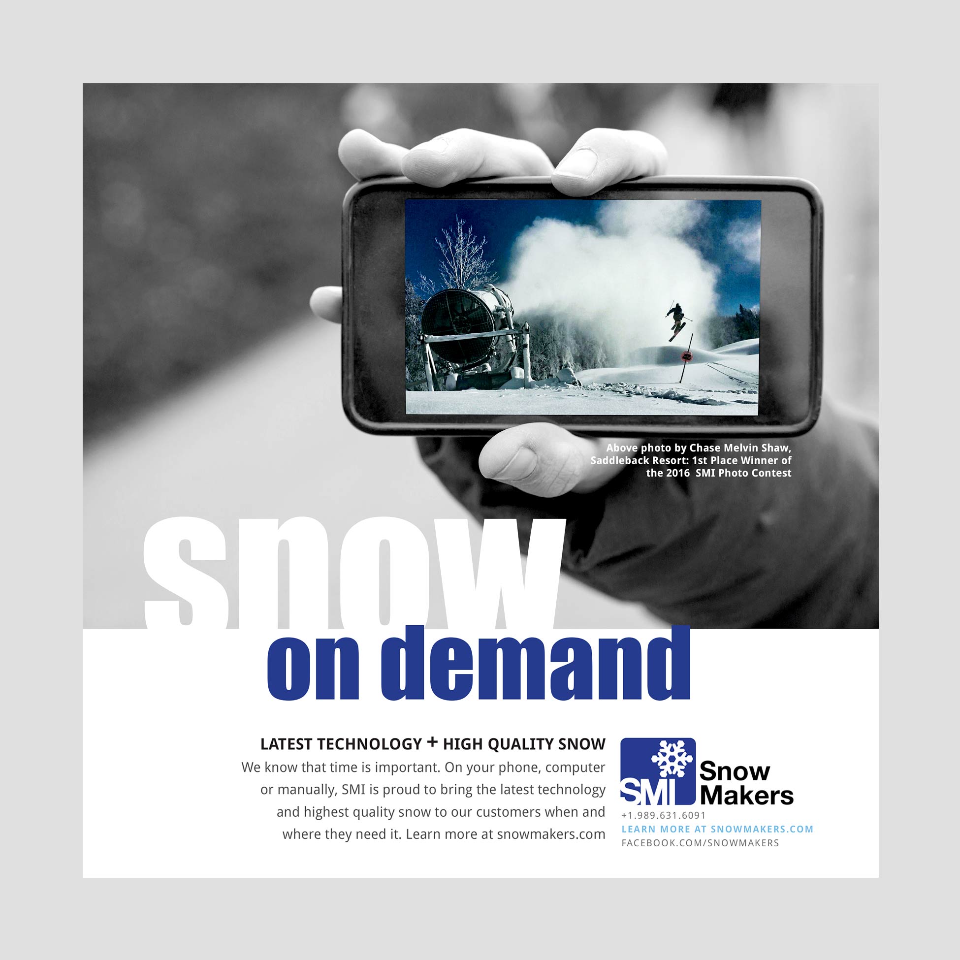 ip SMI SnowMakers advertisement by Design Direction llc
