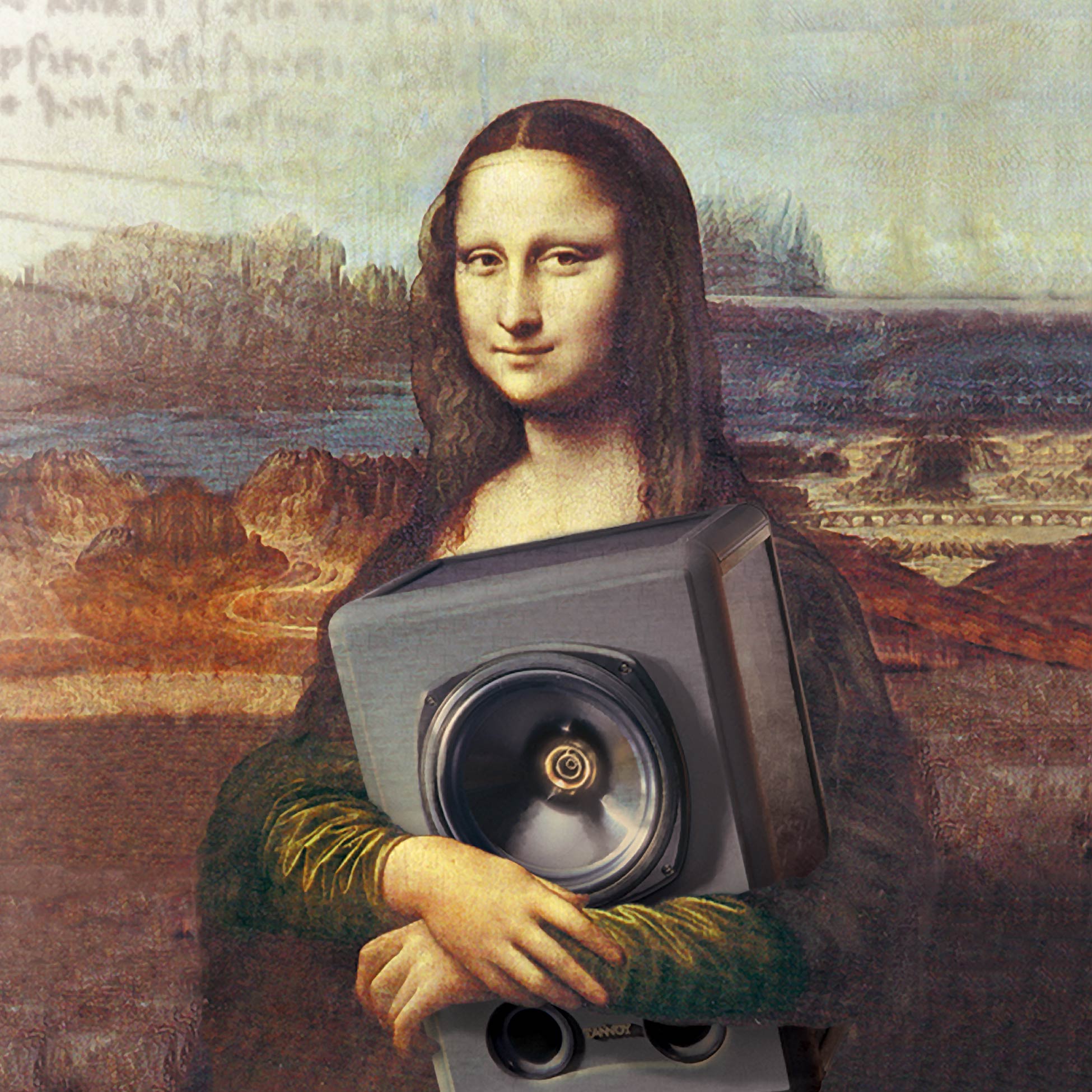 ip tannoy speaker retouching Mona Lisa by design direction ClarkMost
