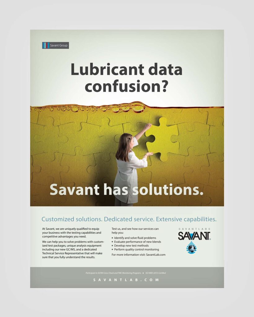 pm Savant Labs Ads Savant Has Solutions Advertisement and photography by Design Direction llc