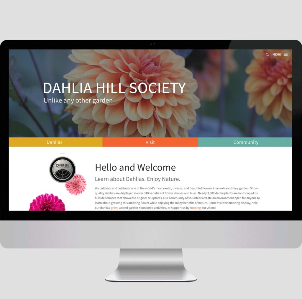 wd Dahlia Hill website Design Direction Midland MI